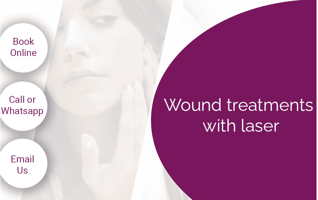 Wound treatments with Laser